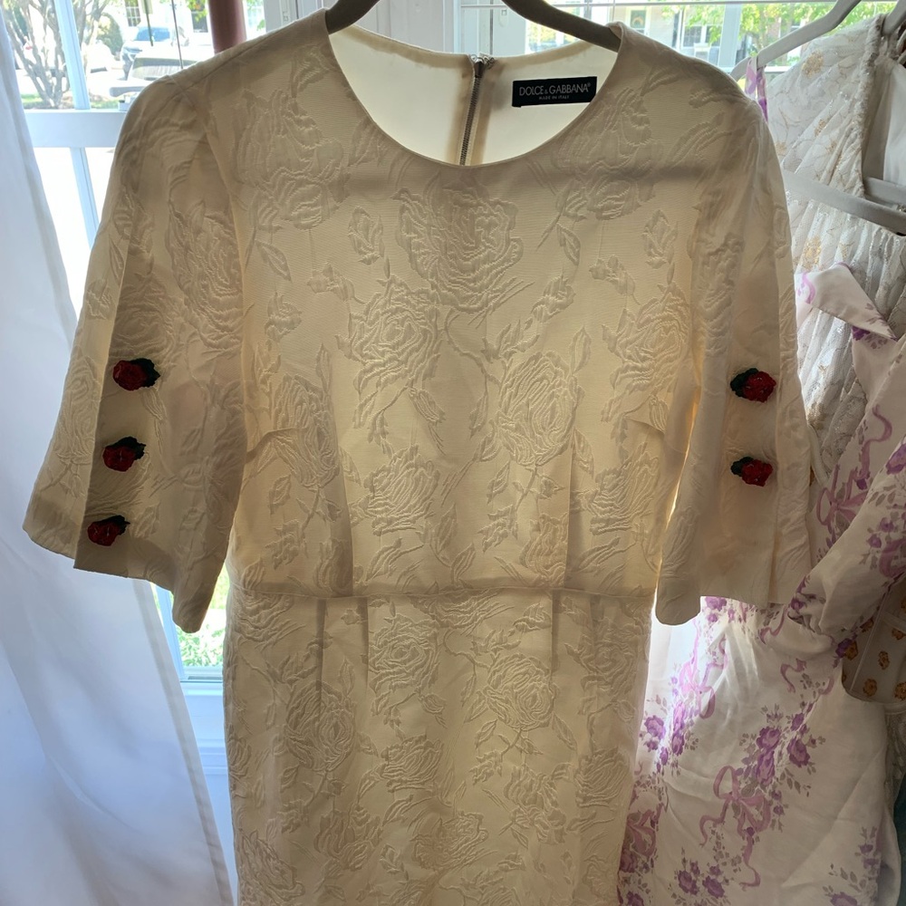 Dolce & Gabbana white Floral Dress